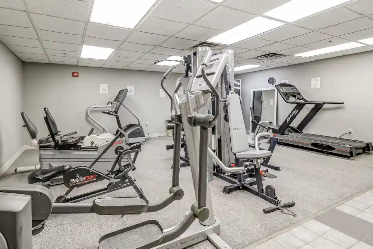 Fitness room.