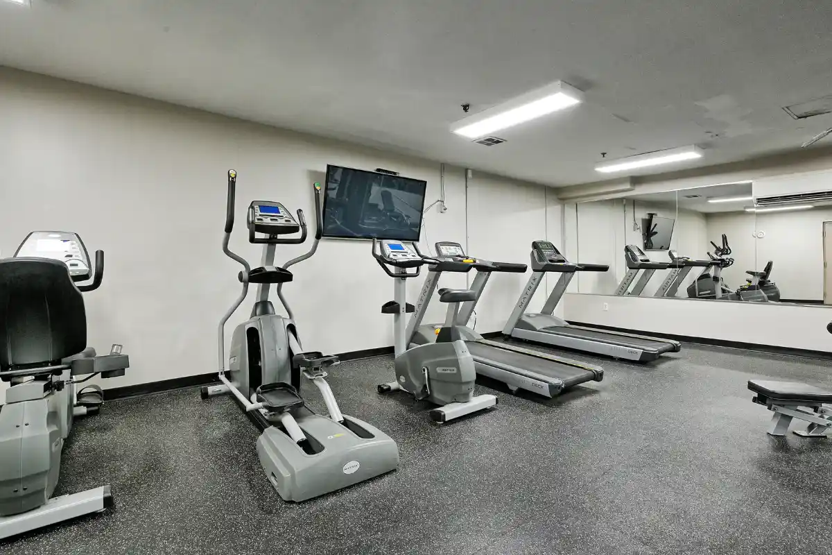 Fitness room.