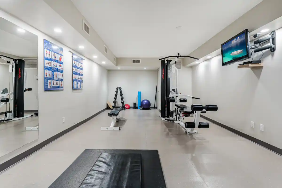 Fitness room.