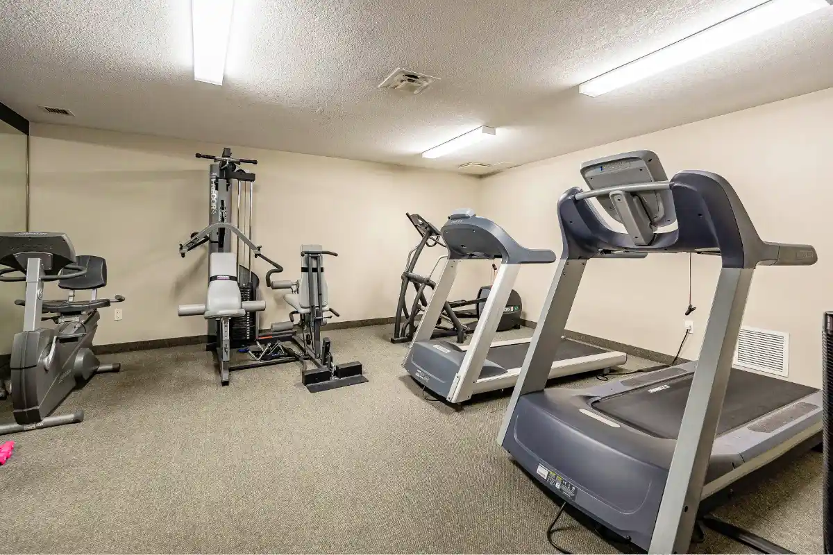 Fitness room.