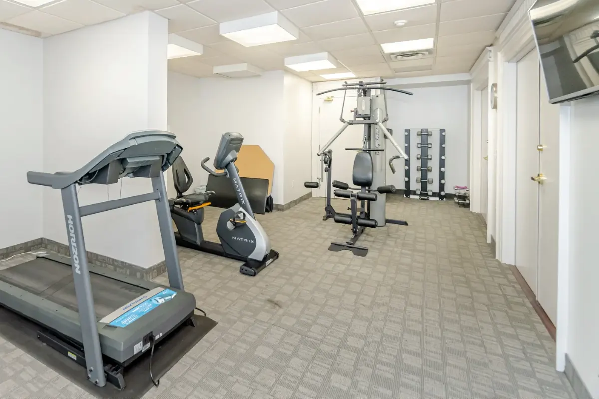Fitness room.