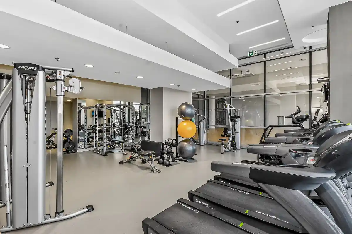 Fitness room at Paradigm