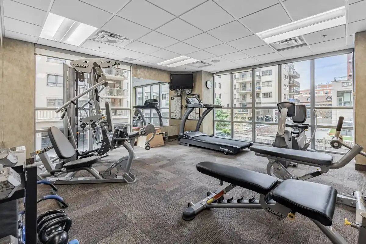 Fitness room.
