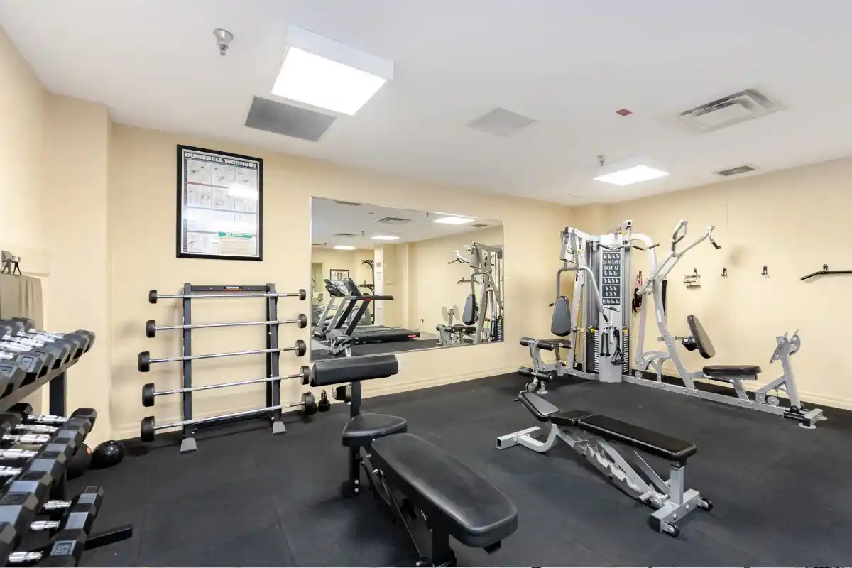 Fitness room.